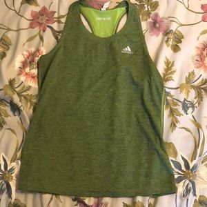 Adidas green workout tank - XL